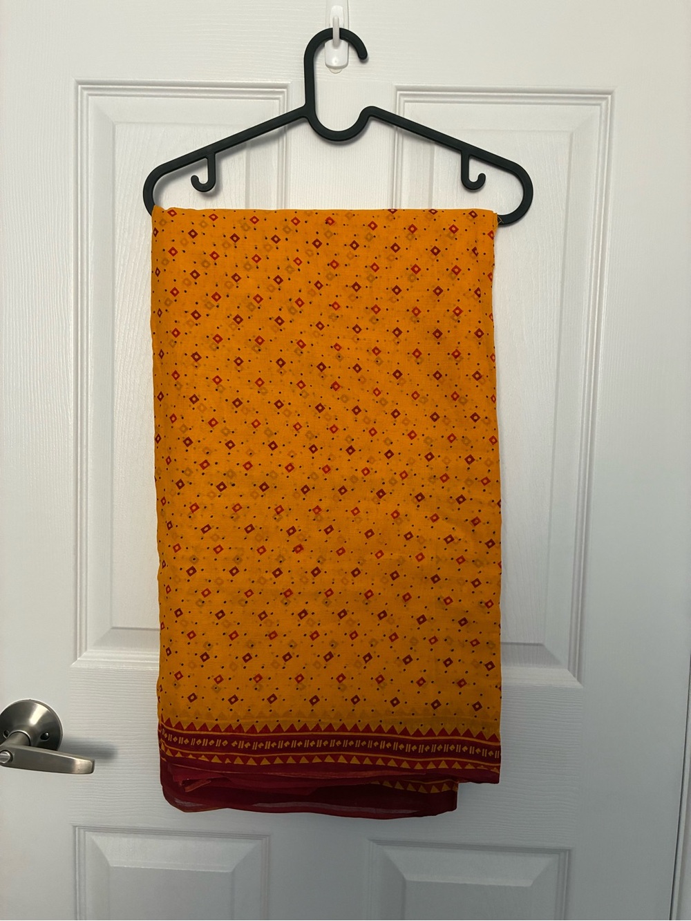 Golden Yellow/Red saree